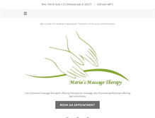 Tablet Screenshot of mariasmassagetherapy.com